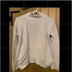 Light turtleneck gray sweater from Gap